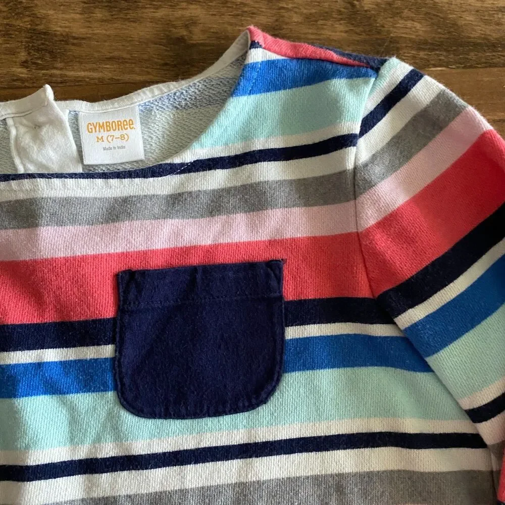 Gymboree Striped Sweatshirt Dress Girls' M(7-8)